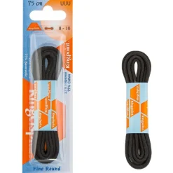 ohut Pyöreä nauha 75cm Musta*Ringpoint Discount