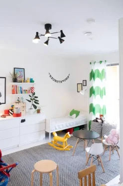 kattoplafondi Noomi 6-os mattamusta*Sessak Outlet