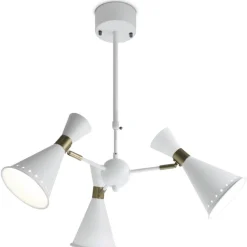 kattospotti Ayla 3-os hiekanvalkoinen/messinki*Sessak New