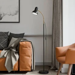 Hot Sessak lattiavalaisin Royal musta/messinki