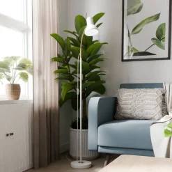 Online Sessak lattiavalaisin Royal valkoinen/messinki