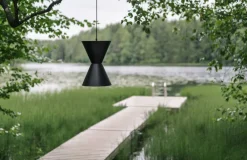 Länsi designriippuvalaisin musta*Sessak Outlet