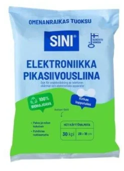 pikasiivousliina elektroniikka 28x18 cm 30 kpl omena*Sini New