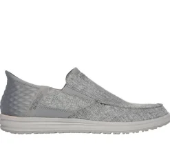 Hot Skechers kangaskengät Mens Melson Slip-Ins GRY GRY Grey