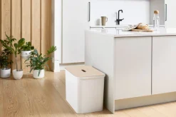 Collect lajitteluastiasetti vanerikannella 76 L valkoinen*Smartstore Sale