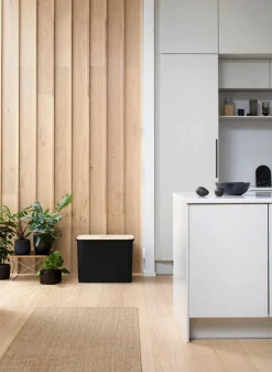 Outlet Smartstore Collect lajitteluastia vanerikannella 76 L musta