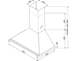 Hot Smeg Classic liesituuletin 90 cm rst KD90HXE
