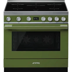 Clearance Smeg induktioliesi monitoimiuunilla CPF9IPOG Portofino vihreä