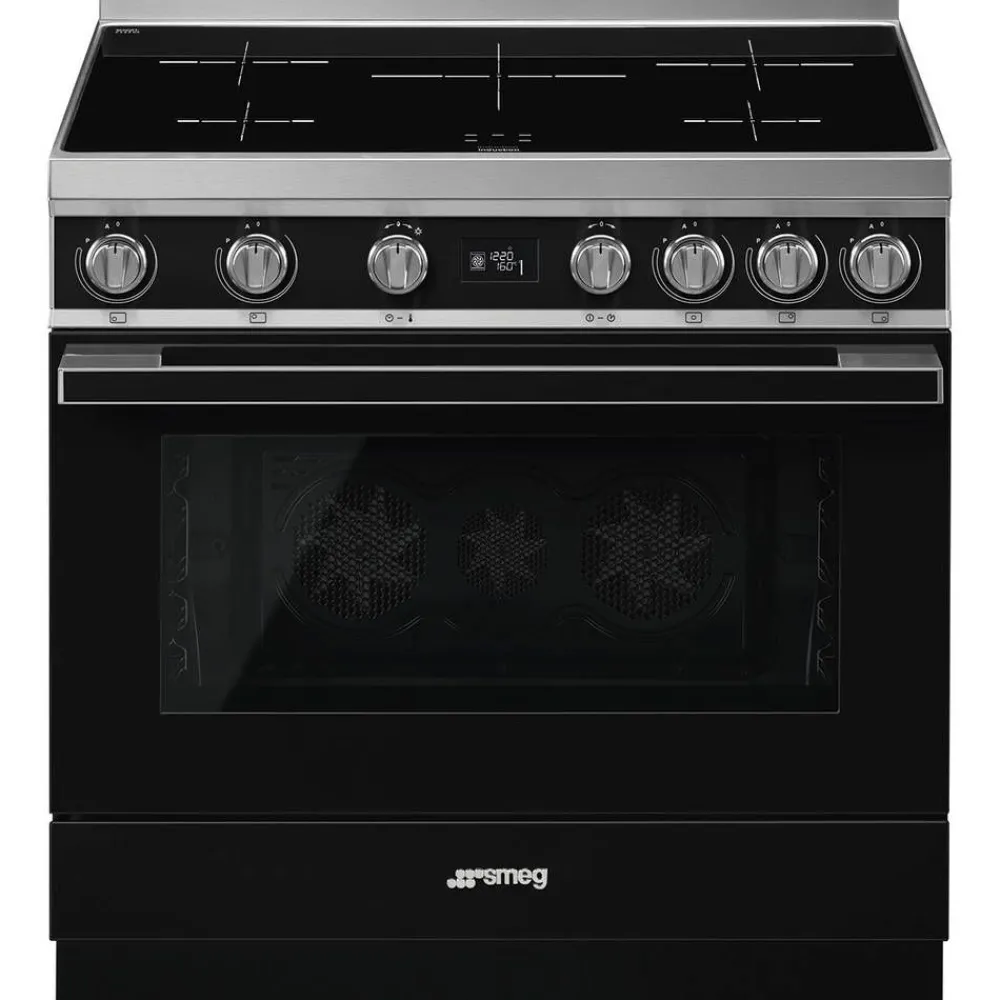 induktioliesi monitoimiuunilla CPF9IPBL Portofino musta*Smeg Best