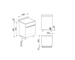 liesi 60 cm C6IPX9-1 teräs*Smeg Online