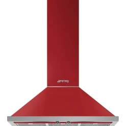 liesituuletin KPF9RD Portofino 90 cm punainen seinämalli*Smeg New