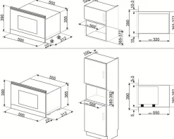 mikro MP322X1 integroitava  teräs*Smeg Hot