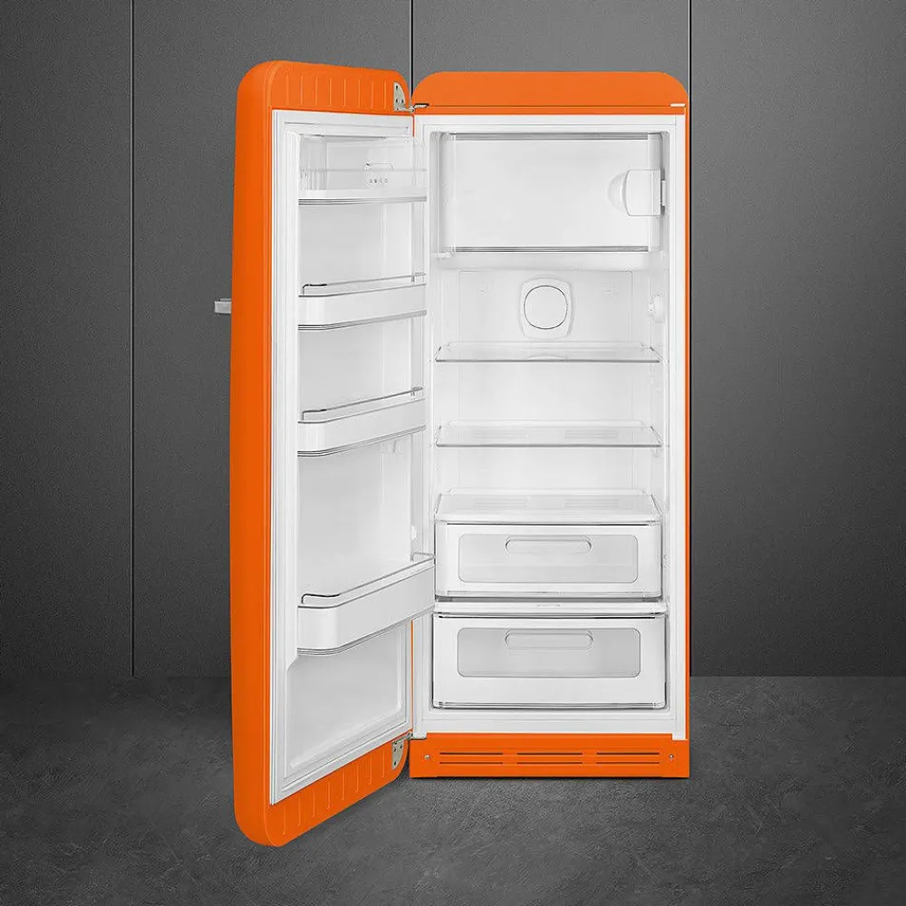 Online Smeg retrojääkaappi FAB28LOR5 153 cm, oranssi, vasen