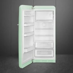 Hot Smeg retrojääkaappi FAB28LPG5 153 cm, pastellinvihreä, vasen