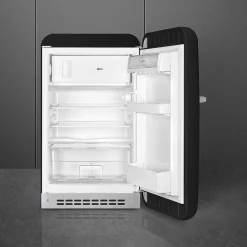 Clearance Smeg retrojääkaappi FAB10RBL5, musta, oikea