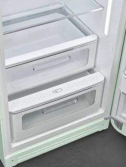 New Smeg retrojääkaappi FAB28RPG5 153 cm, pastellinvihreä, oikea