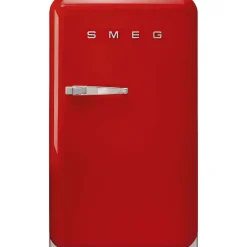 Outlet Smeg retrojääkaappi FAB10RRD5, punainen, oikea