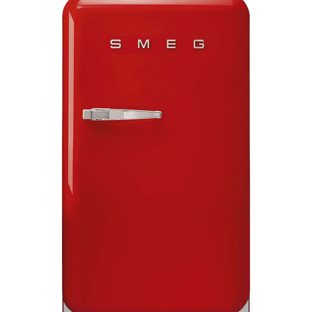 Outlet Smeg retrojääkaappi FAB10RRD5, punainen, oikea