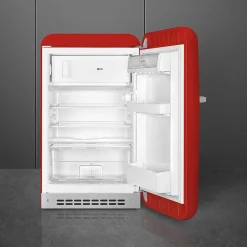 Outlet Smeg retrojääkaappi FAB10RRD5, punainen, oikea