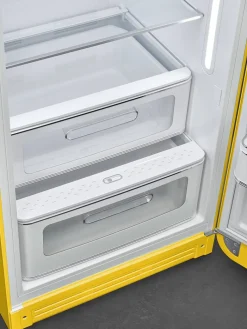 Hot Smeg retrojääkaappi FAB28RYW5 153 cm, kelt., oikea