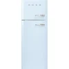 Hot Smeg retrojääkaappipakastin FAB30LPB5 pastellinsininen, vasen