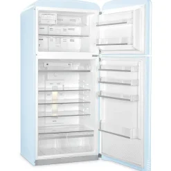 New Smeg retrojääkaappi-pakastin FAB50RPB5, pastellinsininen, oikea