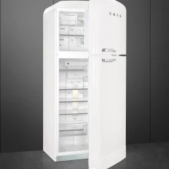 New Smeg retrojääkaappi-pakastin FAB50RWH valkoinen, oikea