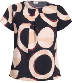 Discount s.Oliver black label pusero 2159098 59A0 Tummansininen / Rosa