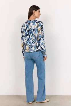 Sale Soyaconcept paita Felicity Aop 502 6330 Sininen