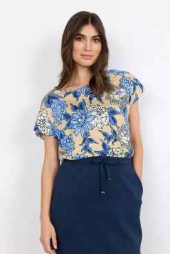 Sale Soyaconcept paita Felicity Aop 415 4800 Tiili / Beige