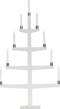 New Star Trading 9-haarainen kynttelikkö Tall valkoinen