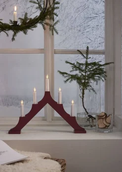 kynttelikkö Alma 5 l punainen*Star Trading Outlet