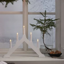 kynttelikkö Alma 5 l valkoinen*Star Trading Hot