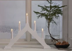 kynttelikkö Alma 5 l valkoinen*Star Trading Hot