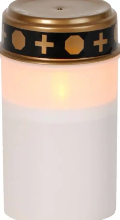 Best Star Trading LED-hautakynttilä Serene 12 cm valkoinen