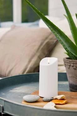 Outlet Star Trading LED-kynttilä Flamme 15 cm IP44 valkoinen