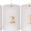 Hot Star Trading LED-kynttilä Flamme Advent valkoinen 4 kpl