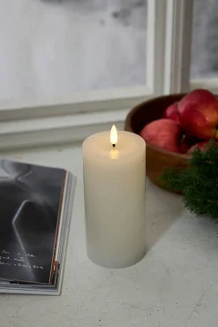 LED-kynttilä Flamme Flow 17,5 cm valkoinen*Star Trading Online