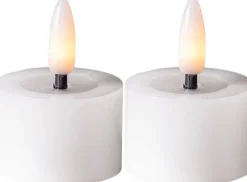 LED-kynttilä Flamme Flow 4 cm valkoinen 2 kpl*Star Trading Discount