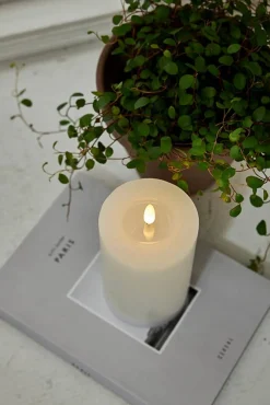 Discount Star Trading LED-kynttilä Flamme Flow 15 cm valkoinen