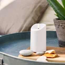 Star Trading LED-kynttilä Flamme 13 cm IP44 valkoinen