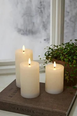 Outlet Star Trading LED-kynttilä Flamme Flow 12,5 cm valkoinen