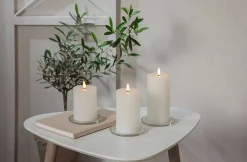 Outlet Star Trading LED-kynttilä Flamme Flow 12,5 cm valkoinen