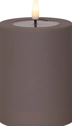 LED-kynttilä Flamme Soft 12,5 cm ruskea*Star Trading Outlet