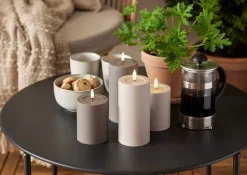 LED-kynttilä Flamme Soft 12,5 cm ruskea*Star Trading Outlet