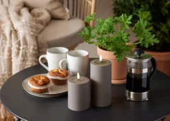 LED-kynttilä Flamme Soft 12,5 cm ruskea*Star Trading Outlet