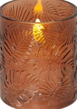 LED-kynttilä Flamme Leaf 10 cm ruskea*Star Trading Clearance