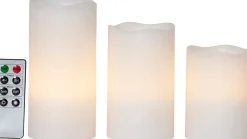 LED-kynttilä May valkoinen 3 kpl*Star Trading