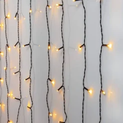 valoverho Golden Warm White 80 LED musta 1,3x1,*Star Trading