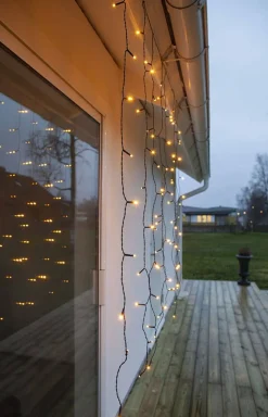 valoverho Golden Warm White 80 LED musta 1,3x1,*Star Trading